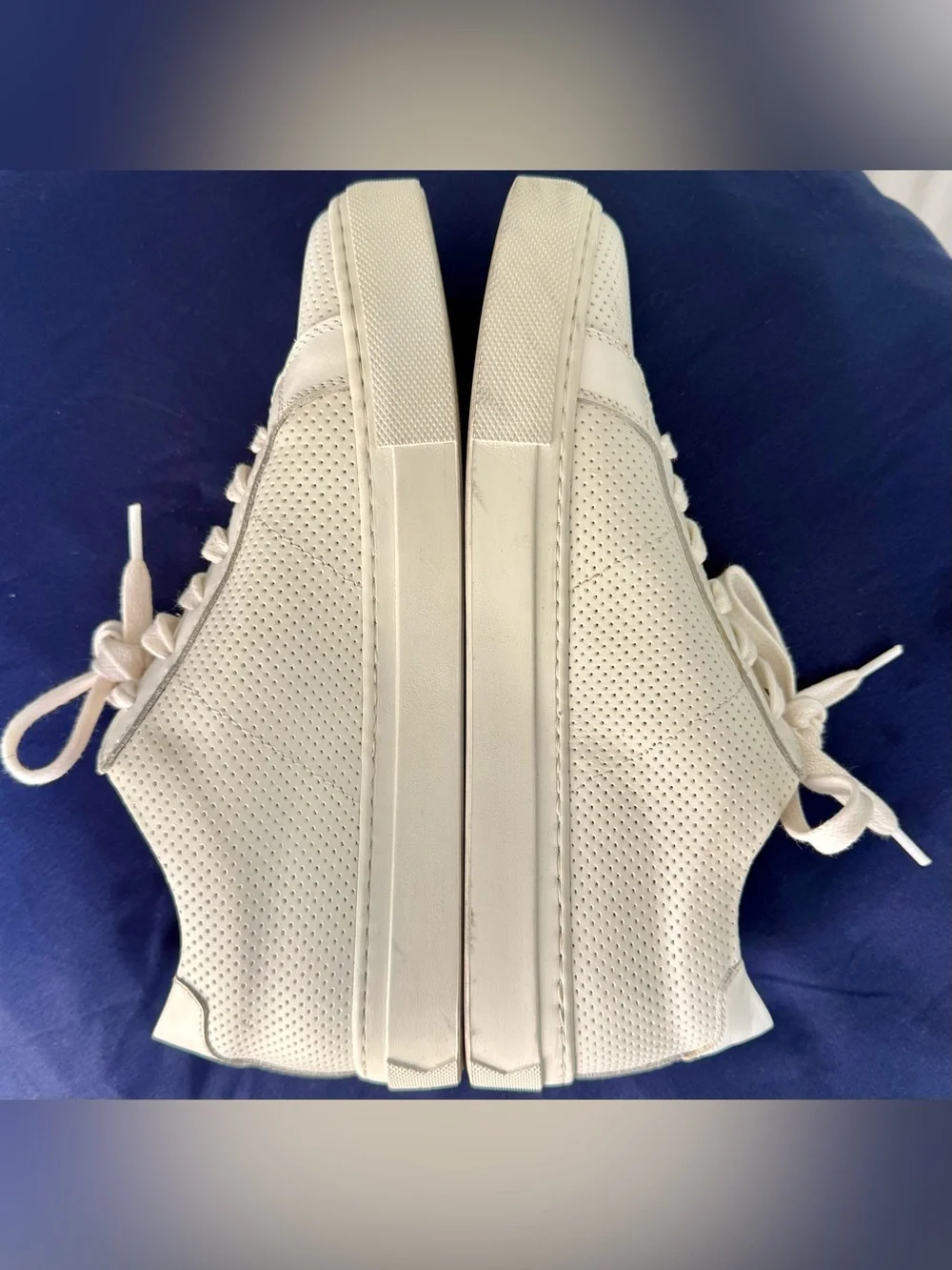 GREATS Royale Perforated White Leather Sneakers Made in Italy Men’s US 8.5 $185